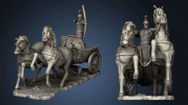 3D model Greek Chariot Archer (STL)