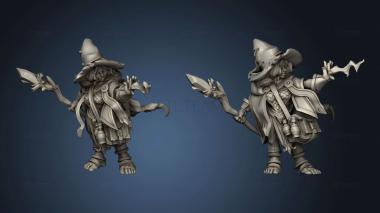 3D model Halflings halfling wizard spell (STL)