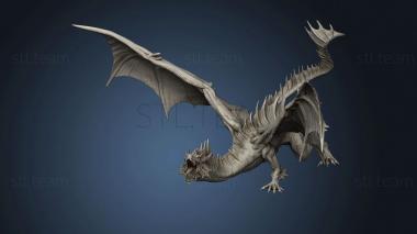 3D model green dragon (STL)