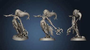 3D model Dark Elves Elf Sorceress (STL)