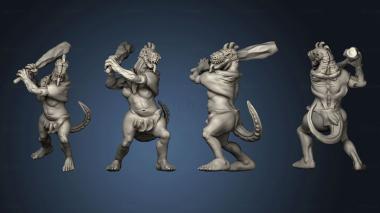 3D model Mega age The Colossal Lizardfolk Female Club Two (STL)