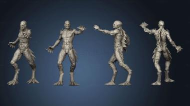 3D model Ruins Madness Deep One Male (STL)