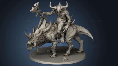 3D model Mounted Demon (STL)