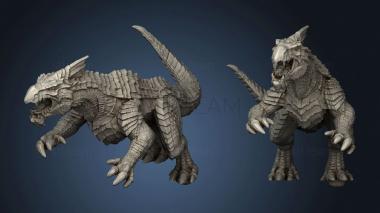 3D model Monster White Guard Drake Attacking (STL)