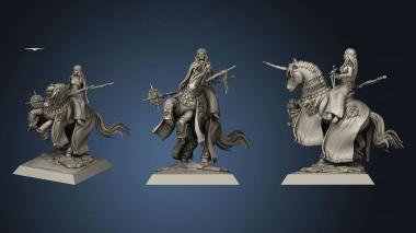 3D model Damsel on Unicorn Flat (STL)