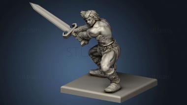 3D model Fantasy Hero Barbarian (STL)