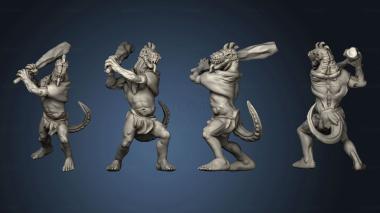 3D model Mega age The Colossal Lizardfolk Male Club Two (STL)