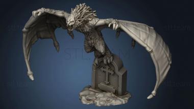 3D model Giant Bat Resting (STL)