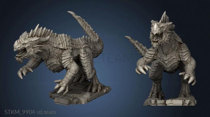 3D model Monster Red Guard Drake Attacking (STL)