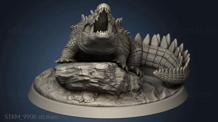 3D model Buried Tomb Crocodile (STL)