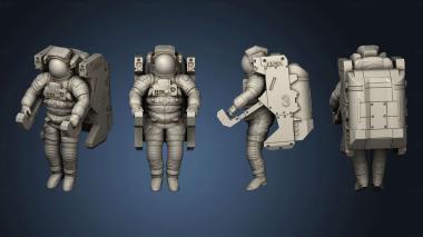 3D model NASA Astronaut Manned Maneuvering Unit EMU (STL)