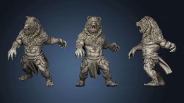 3D model shapeshifter berserkir werebear mini (STL)