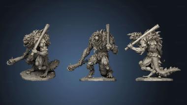 3D model Sekhaton Tribe Lizardmen Scout (STL)