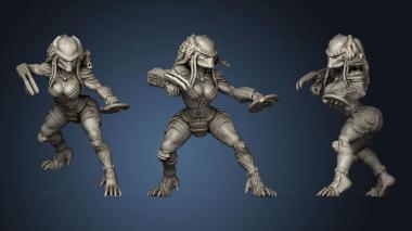 3D model Aliens vs SKULL Hunters BAMBINI VIXEN PLATO HUNTER (STL)