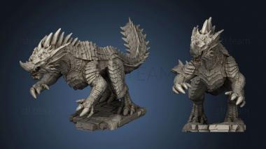 3D model Monster Blue Guard Drake Attacking (STL)