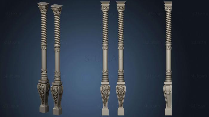 3D model Twisted column for the iconostasis (STL)