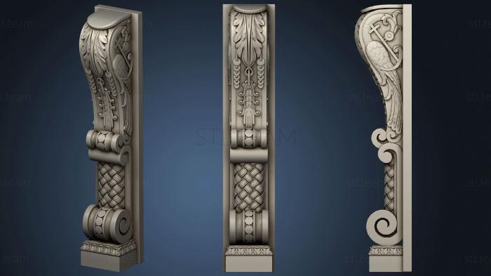 3D model Carved post from the Iconostasis (STL)