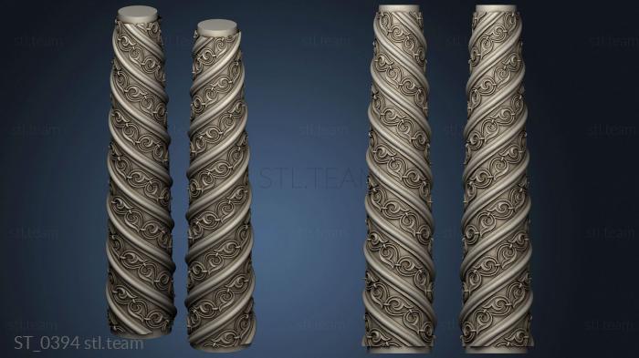 Столбы Column with spiral pattern