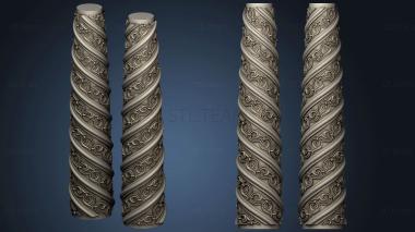 3D model Column with spiral pattern (STL)