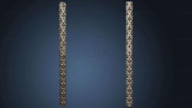 3D model Semi-column carved element (STL)