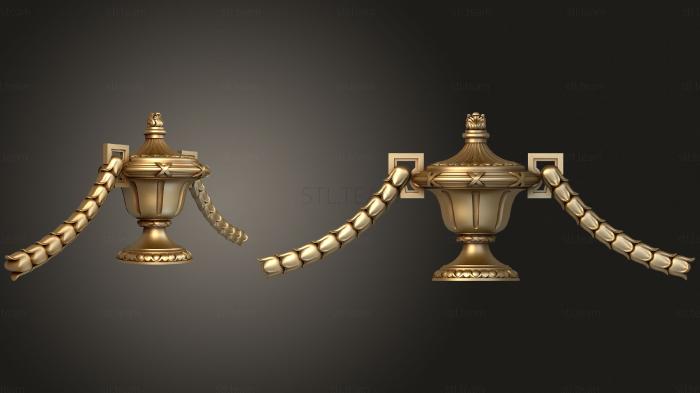 3D model Vase with decorations for the center of the table (STL)