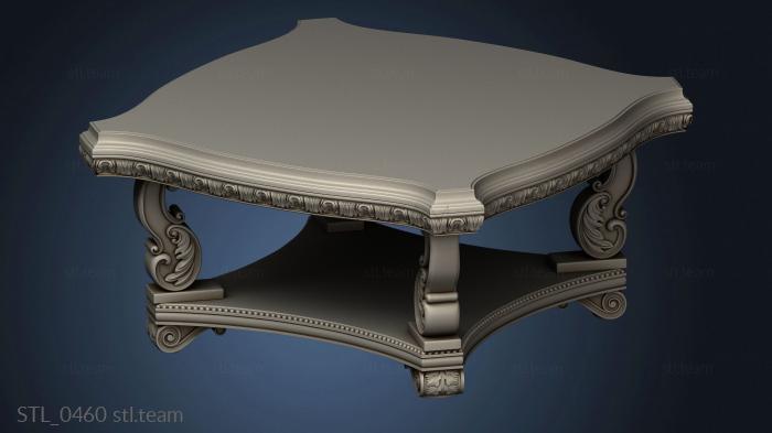 3D model Table with massive legs (STL)