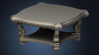 3D model Table with massive legs (STL)