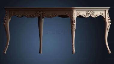 3D модель Цветочная резная рамка для стола (STL)