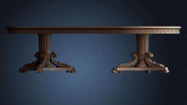 3D модель Украшенное круглое основание стола (STL)