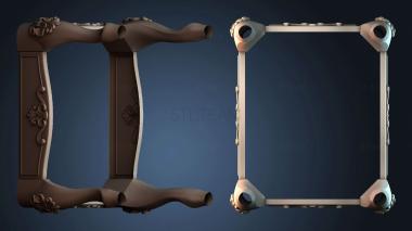 3D модель Изысканная прямоугольная рамка (STL)