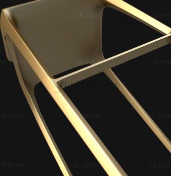 3D модель 3d модель барного стула для изготовления на ЧПУ (STL)