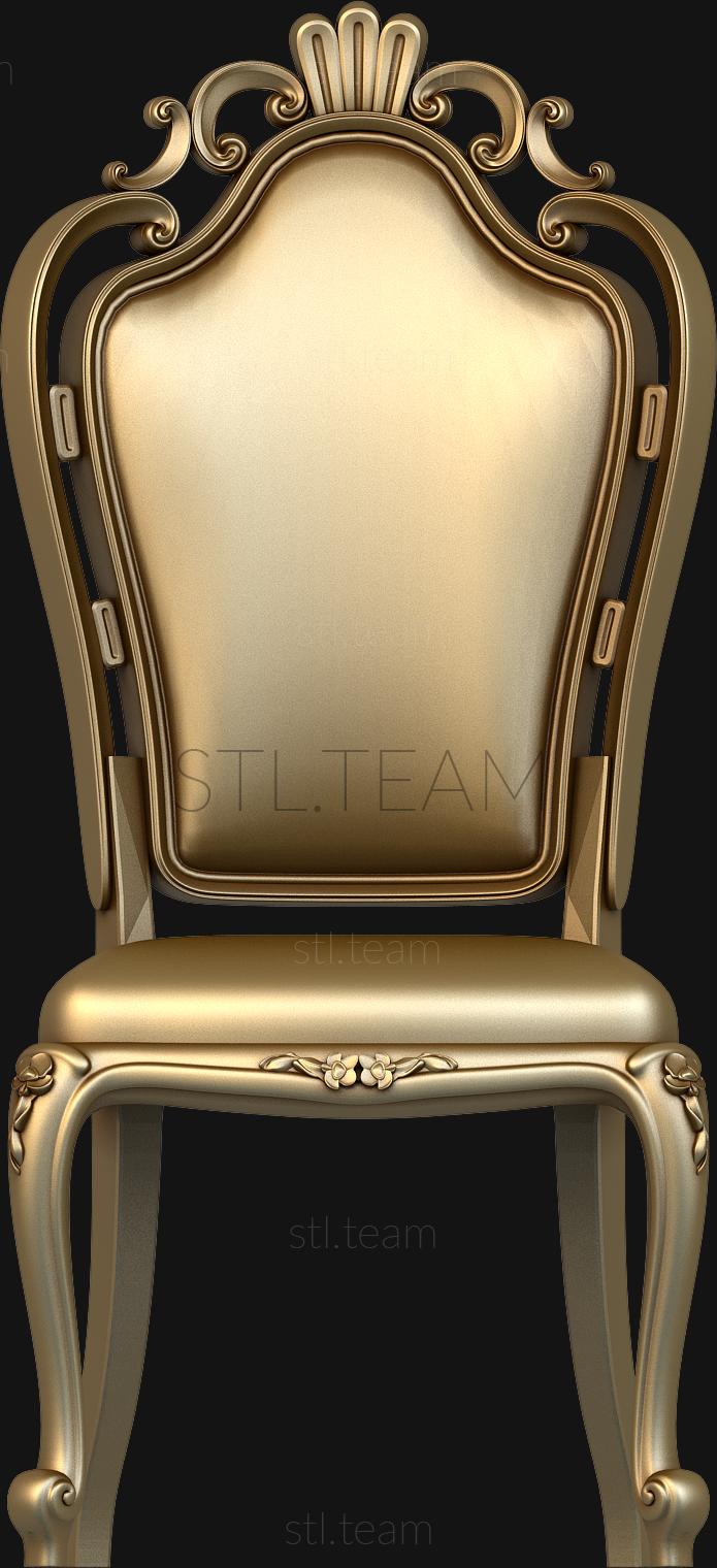 Стулья 3d stl модель стула,классика, прованс