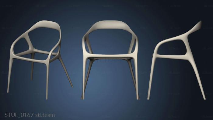 3D model Modern style chair version1 (STL)