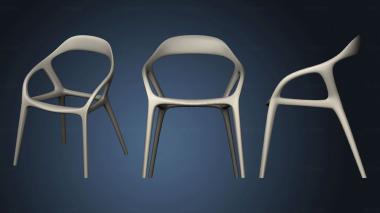 3D model Modern style chair version3 (STL)