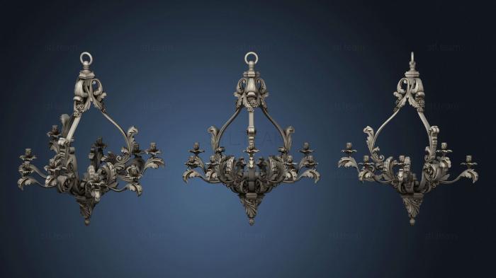 Carved chandelier