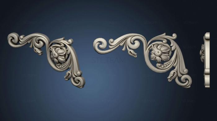 3D model Corner carved decor (STL)