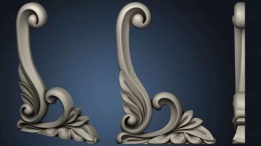 3D model Carved Mirror Holder (STL)