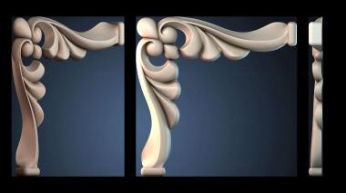 3D model Pattern in the corner (STL)