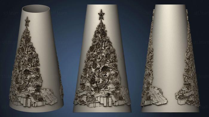 3D model Christmas tree v3 led lamp (STL)