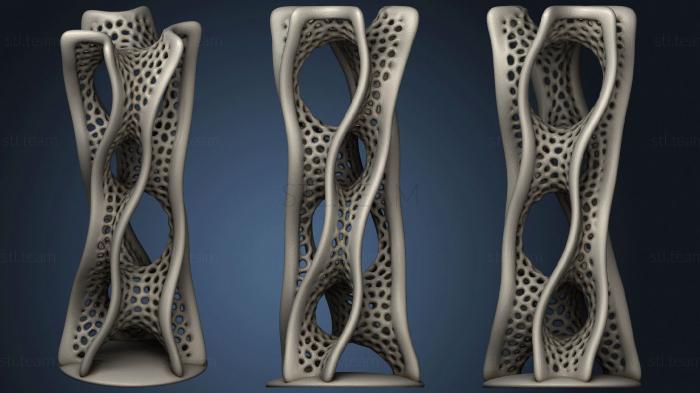3D model Competition Voronoi D Tower 1 4 Res 1 2 Size 2 (STL)