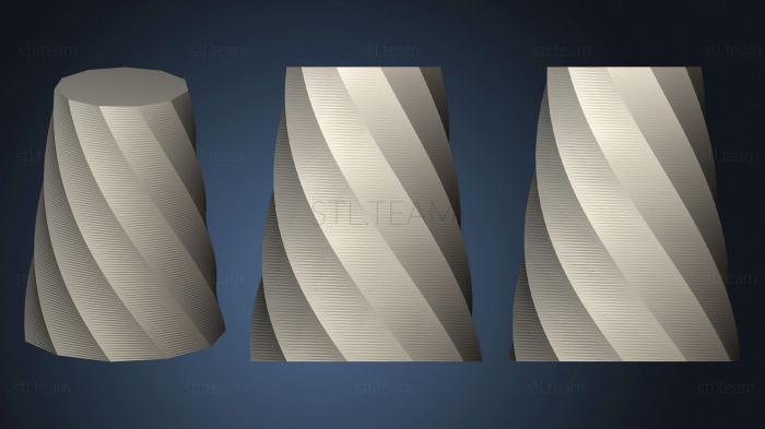 3D model Cornered Twist Vase (STL)
