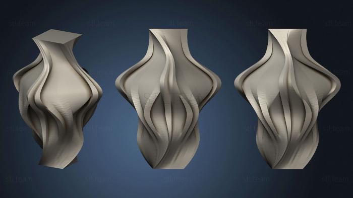3D model Curvy Square Vase (STL)