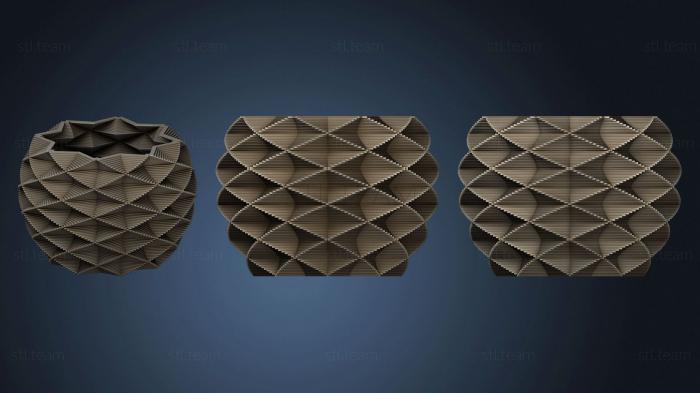3D model Customized Squarev Vase (STL)