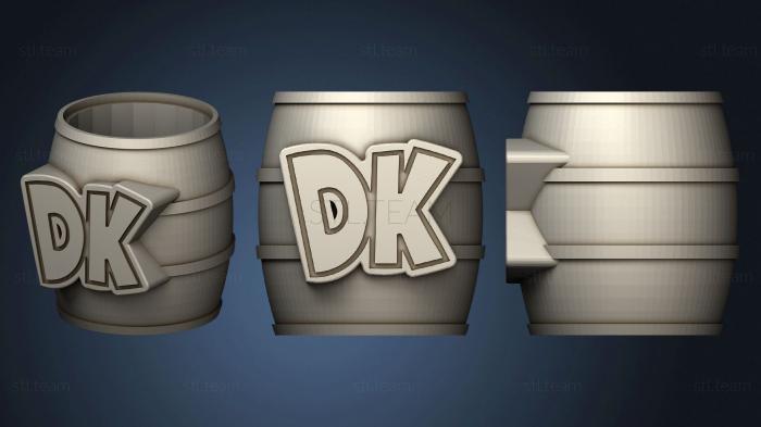 3D модель Держатель для Карандашей Donkey Kong Barrel (STL)