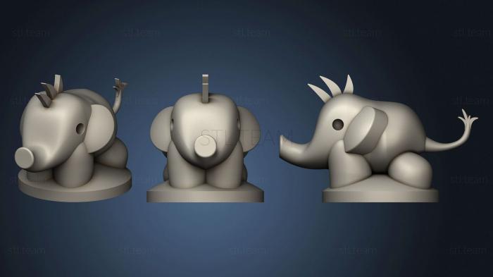 3D model Elephant child mate (STL)