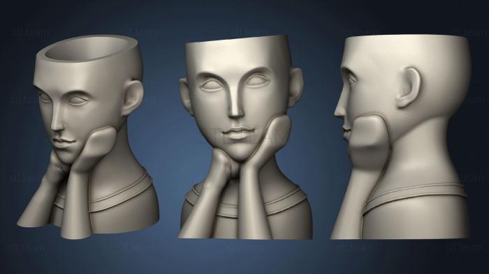 3D model Face Vase 01 (STL)