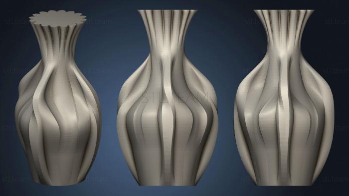 3D model Flowery Vase (STL)