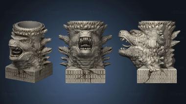 3D model Godzilla Mug Dicer No Handle (STL)