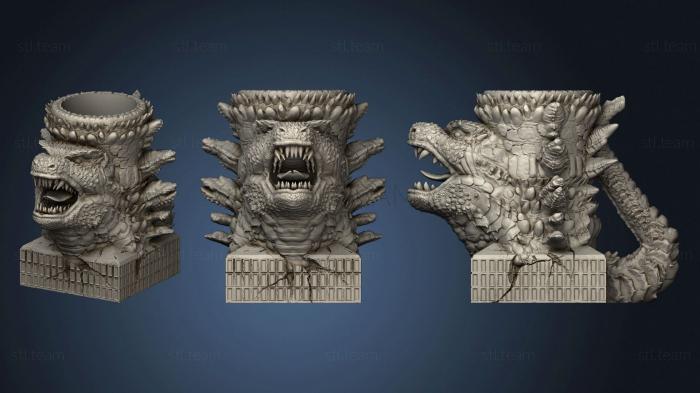 3D model Godzilla Mug (STL)