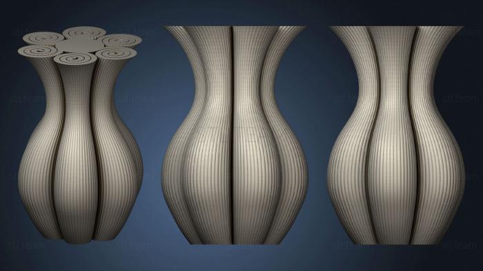 3D model Hexacoil Vase (STL)